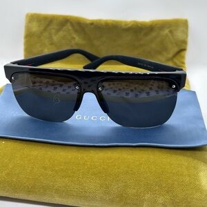 Gucci Black and Gray Sunglasses